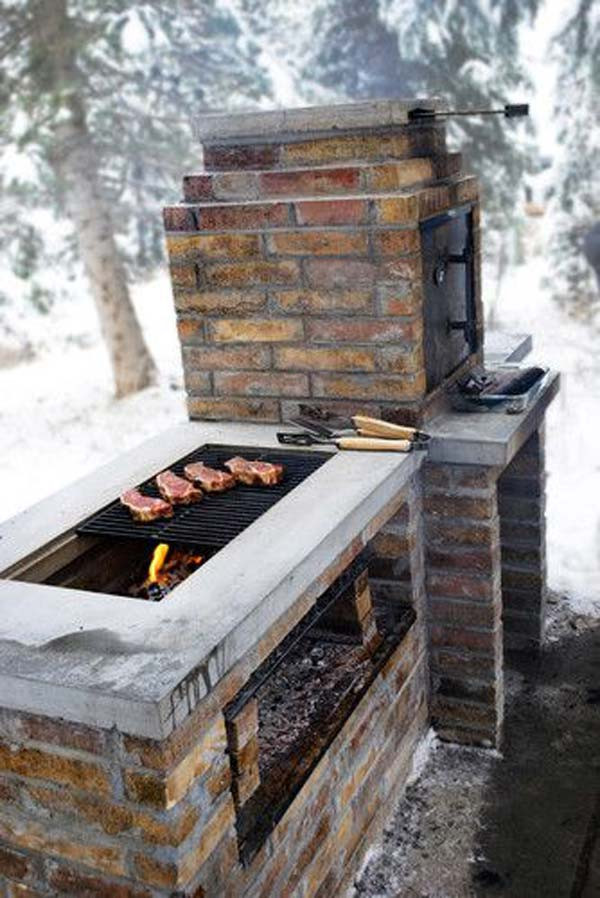 DIY Outdoor Grill
 Cool DIY Backyard Brick Barbecue Ideas Amazing DIY