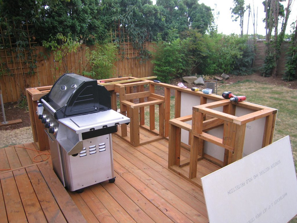 DIY Outdoor Grill Island
 Diy Bbq Grill Surrounds