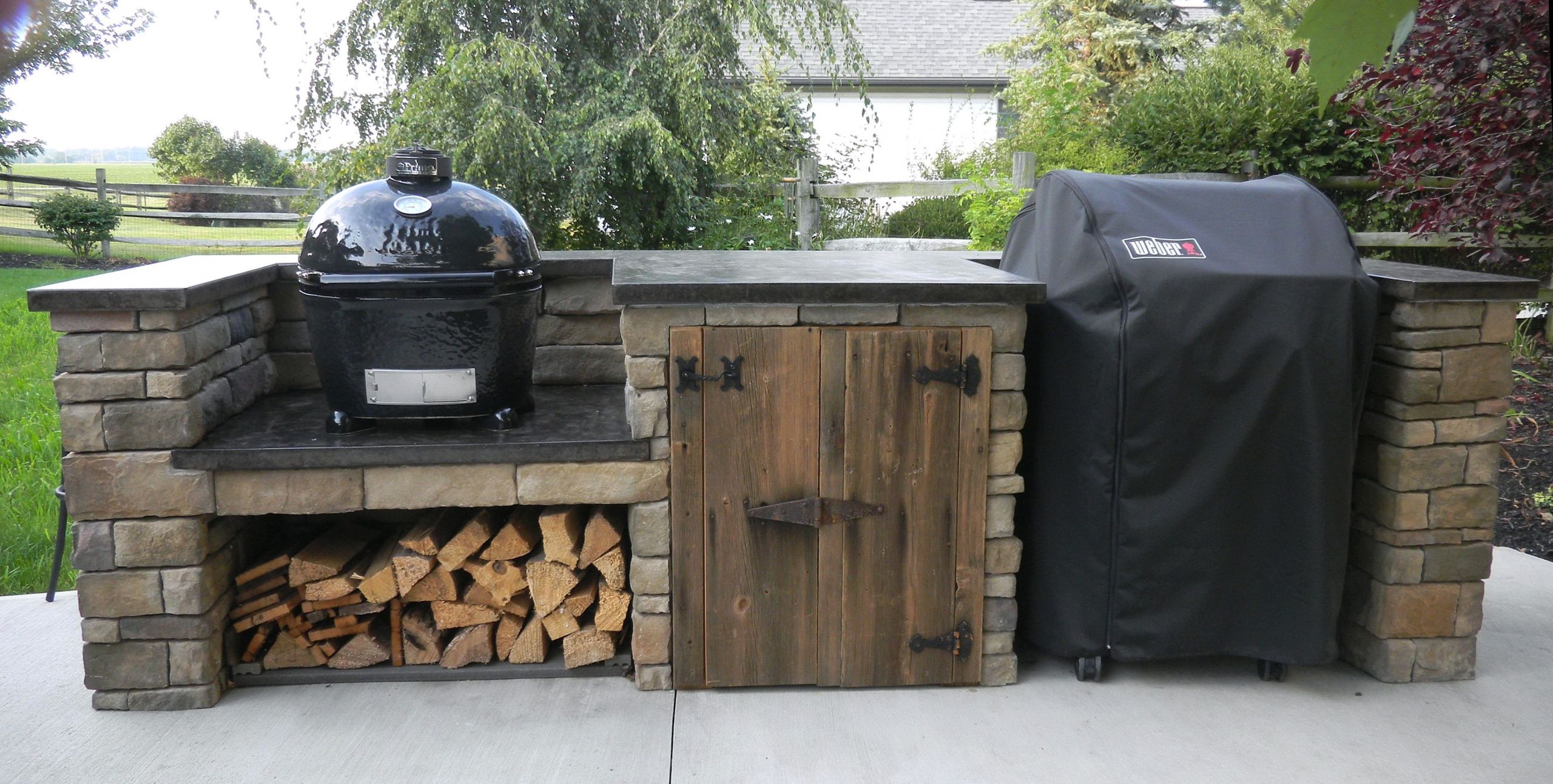 DIY Outdoor Grill
 Finished Outdoor Grill Center DIY