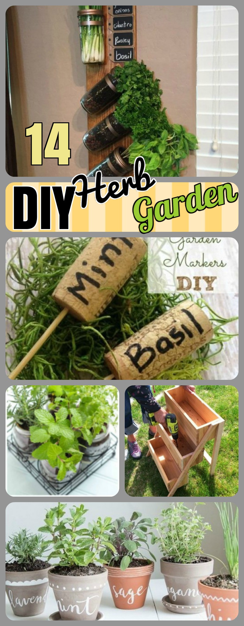 DIY Outdoor Herb Garden
 14 DIY Herb Garden Ideas for Vertical Indoor Gardening
