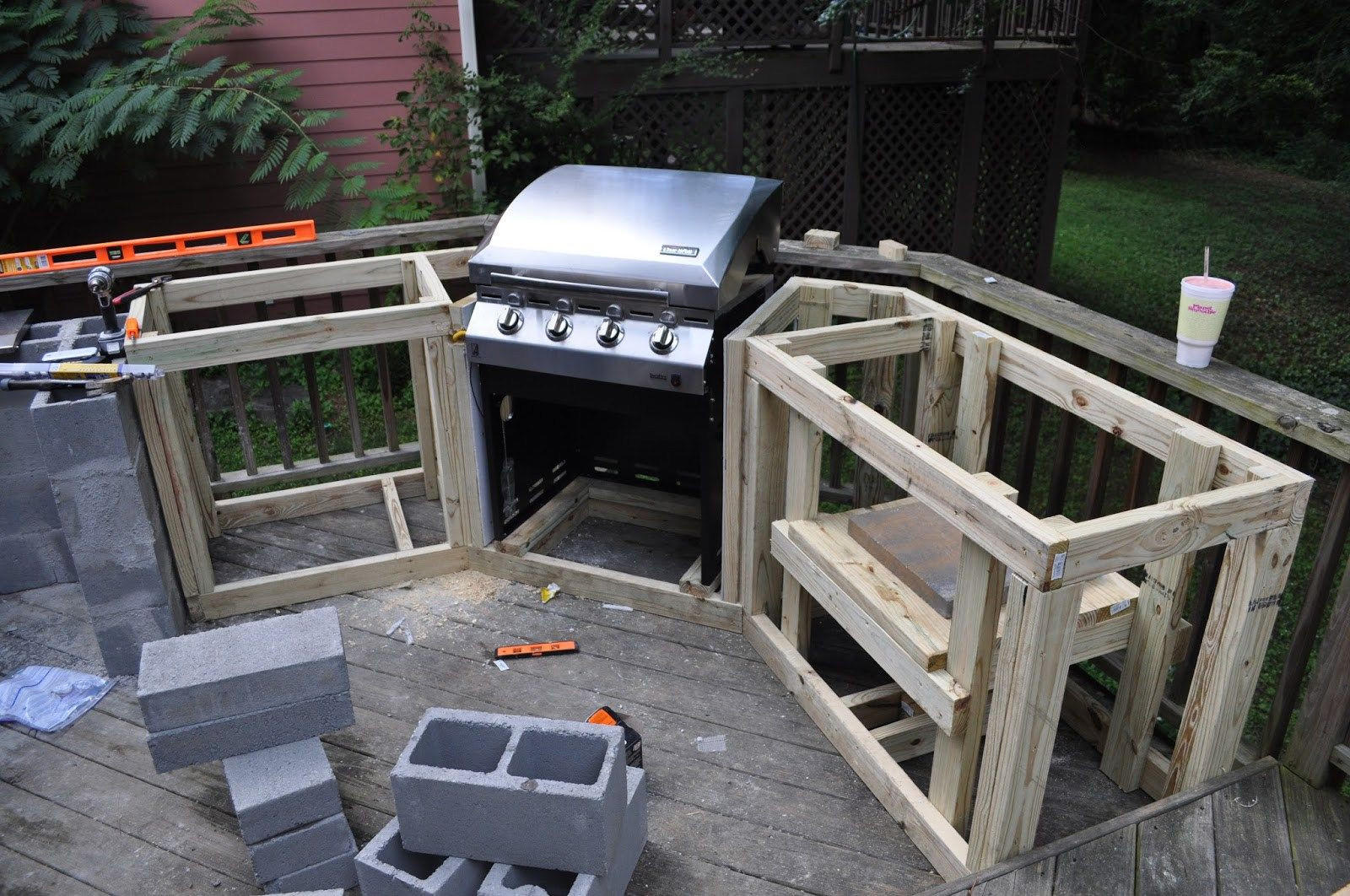 Diy Outdoor Kitchen Kits
 Diy Outdoor Kitchen Frames Kits Frame Wood And S 1