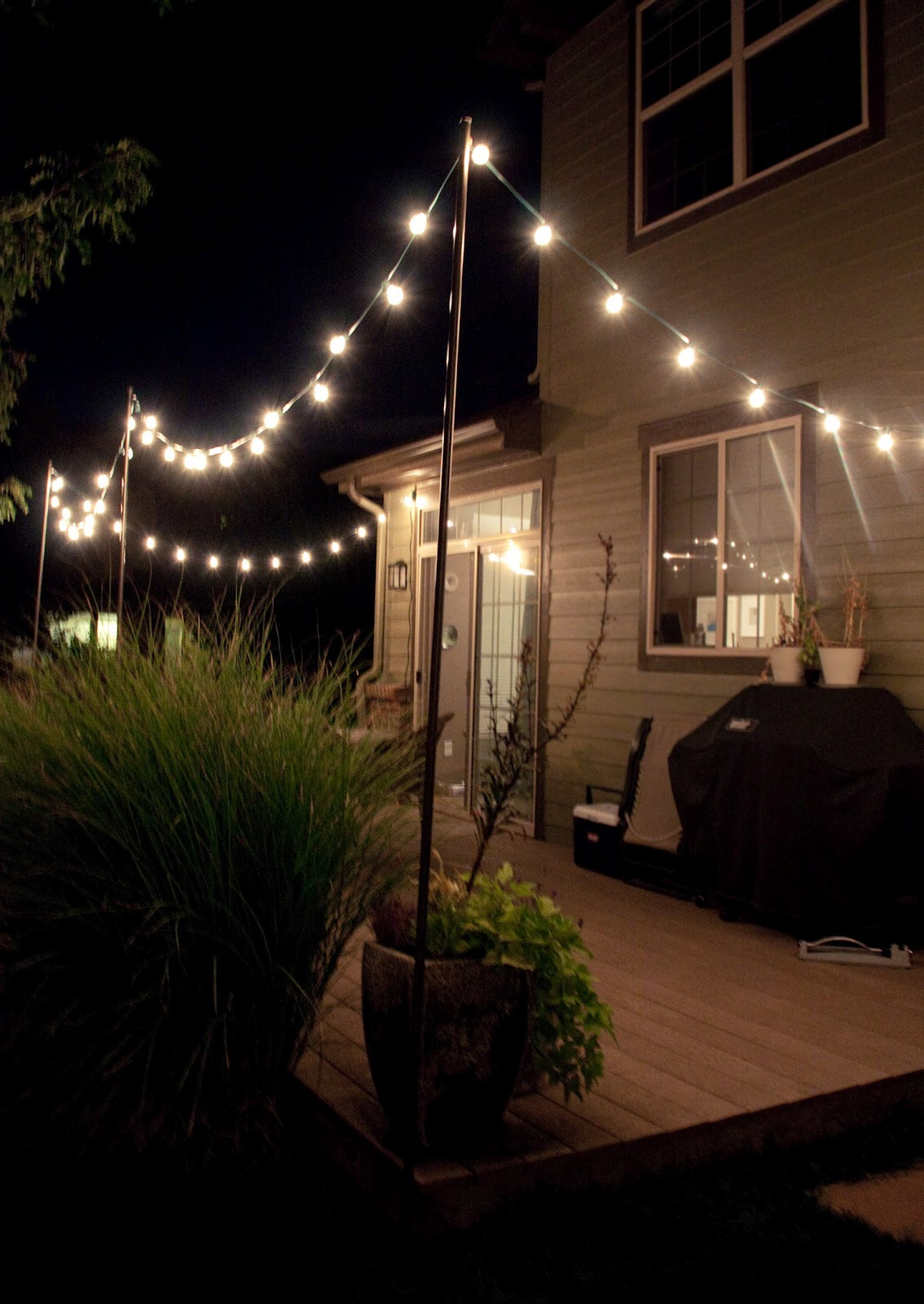 DIY Outdoor Light
 Bright July DIY Outdoor String Lights
