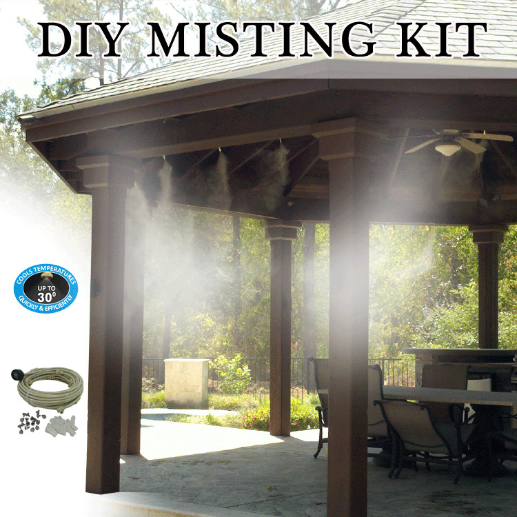 DIY Outdoor Mister System
 DIY patio misting system is made with UV treated flexible