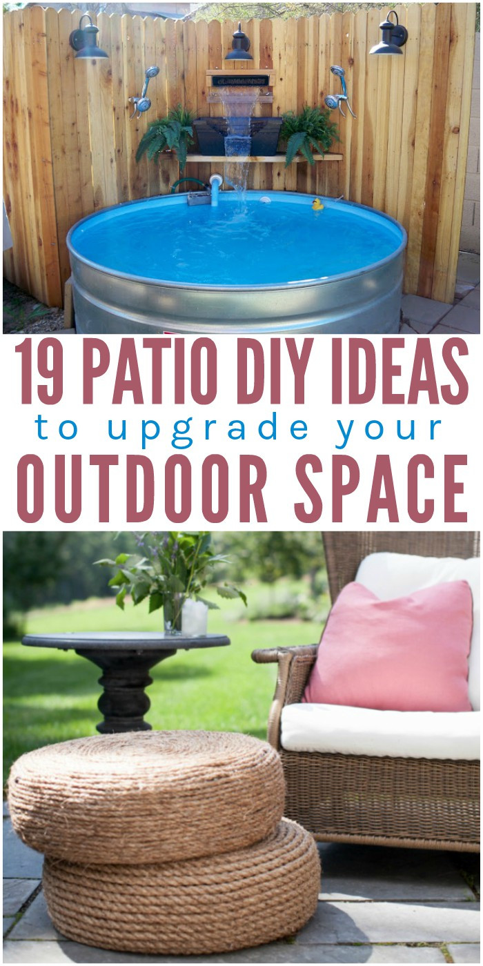 DIY Outdoor Patio Ideas
 19 Patio DIY Ideas to Upgrade Your Outdoor Space