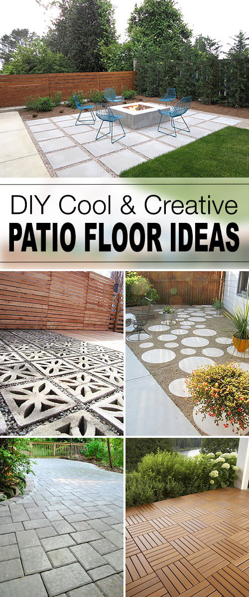DIY Outdoor Patio Ideas
 9 DIY Cool & Creative Patio Flooring Ideas