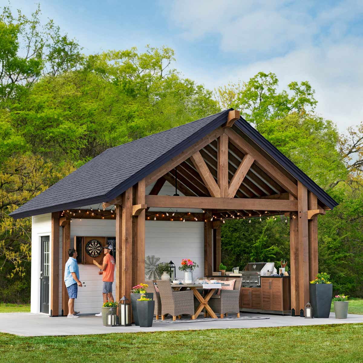 DIY Outdoor Pavilion
 Pavilion Shed Plans How to Build a Shed