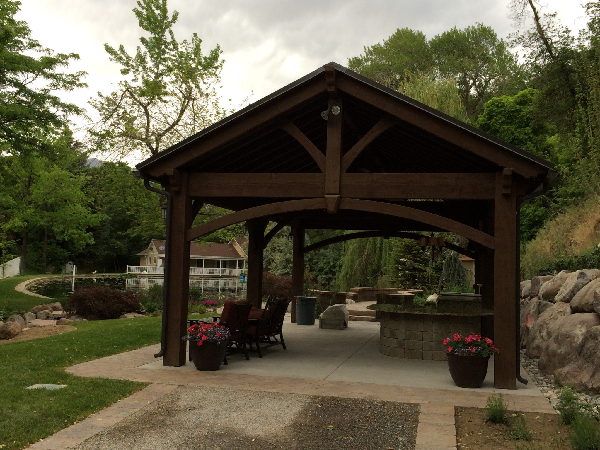 DIY Outdoor Pavilion
 Get inspired Backyard Escape with DIY Timber Frame