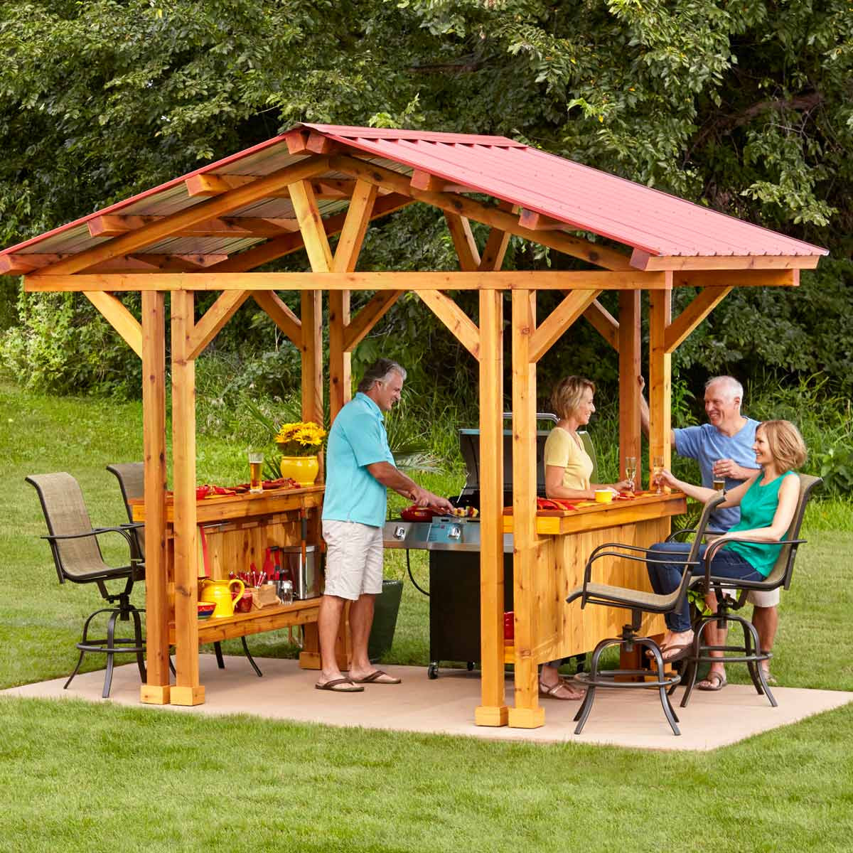 DIY Outdoor Pavilion
 12 Incredible Pieces of DIY Outdoor Furniture — The Family