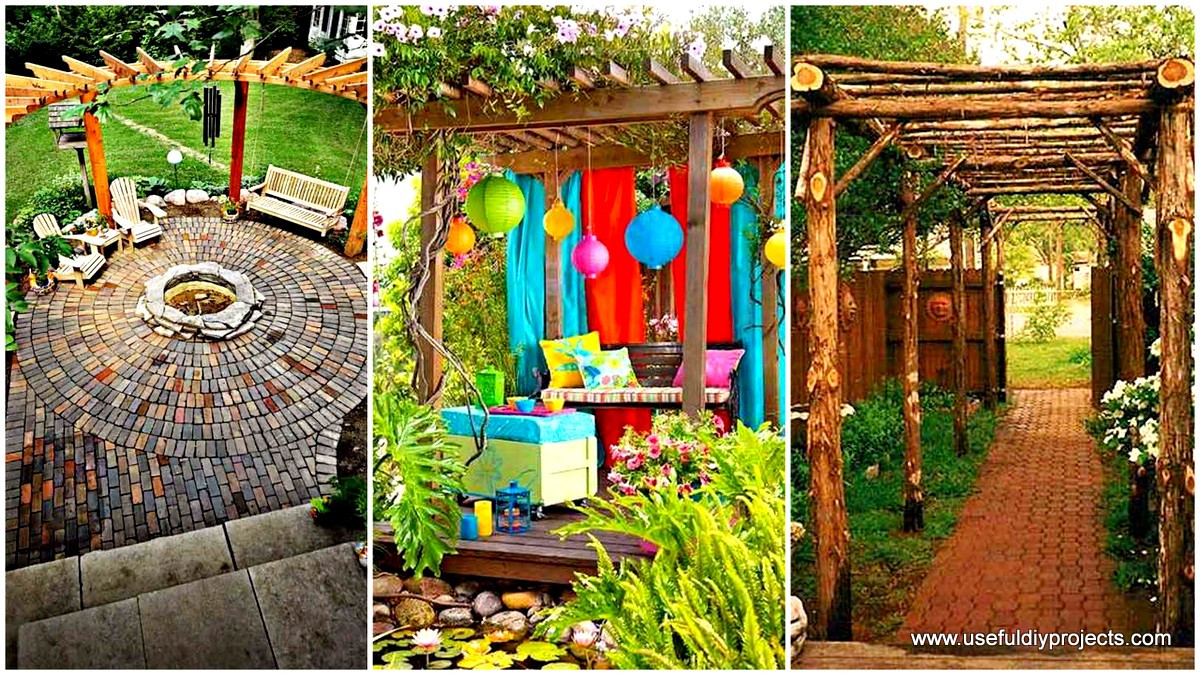 DIY Outdoor Pergola
 25 Beautifully Inspiring DIY Backyard Pergola Designs For