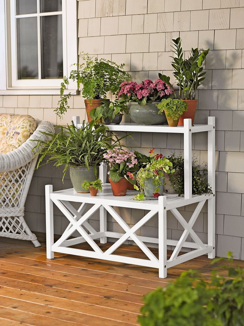 DIY Outdoor Plant Stands
 Outdoor Plant Stands Cottage Plant Stand A Two Tier