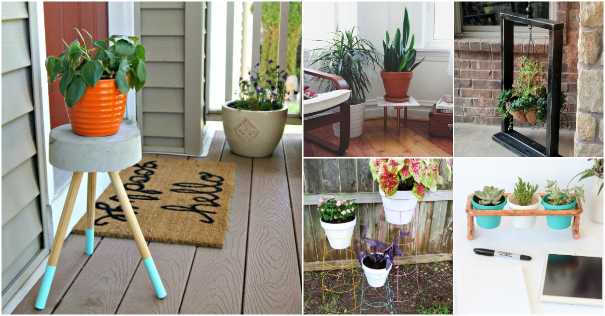 DIY Outdoor Plant Stands
 10 Easy DIY Outdoor Plant Stands To Show f Those Patio