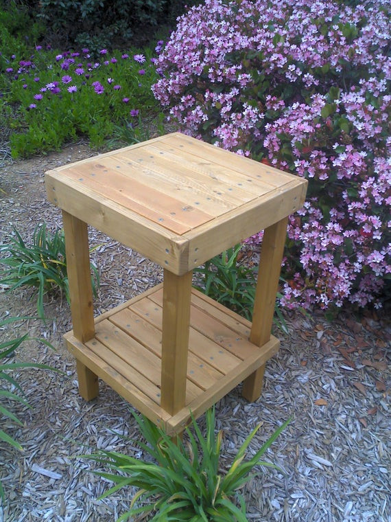 DIY Outdoor Plant Stands
 DIY PLANS to make Wooden Plant Stand by wingstoshop on Etsy