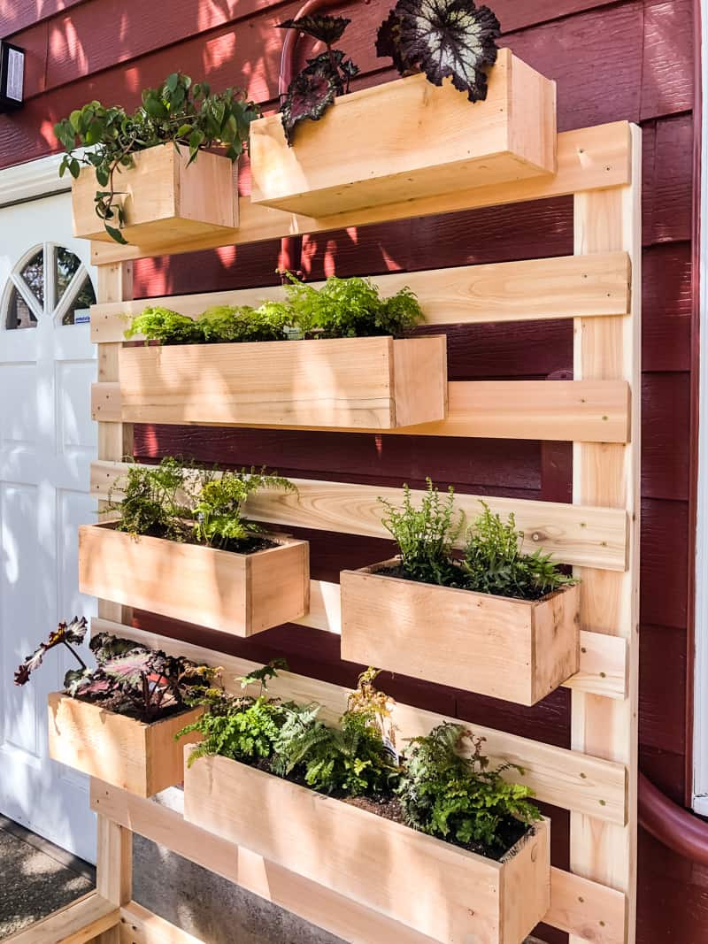 DIY Outdoor Planter Box
 DIY Vertical Garden Wall Planter with Plans The Handyman