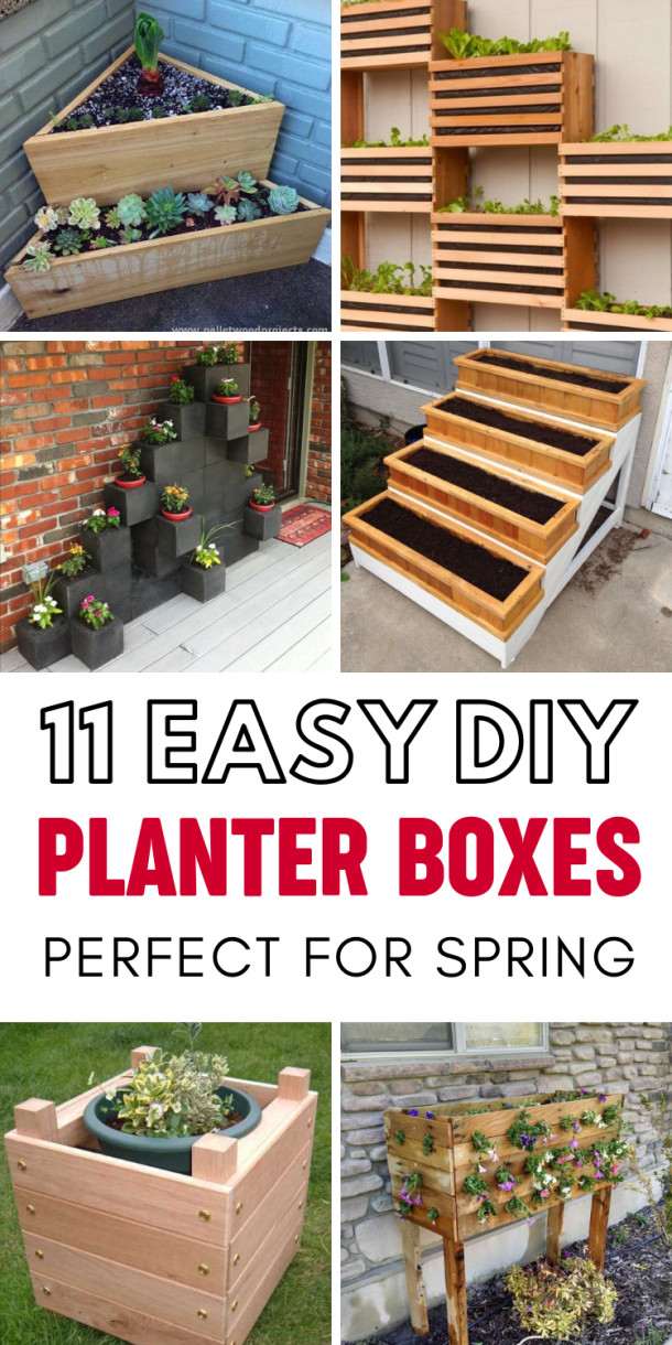 DIY Outdoor Planter Box
 11 Creative DIY Planter Box Ideas For Spring This Tiny