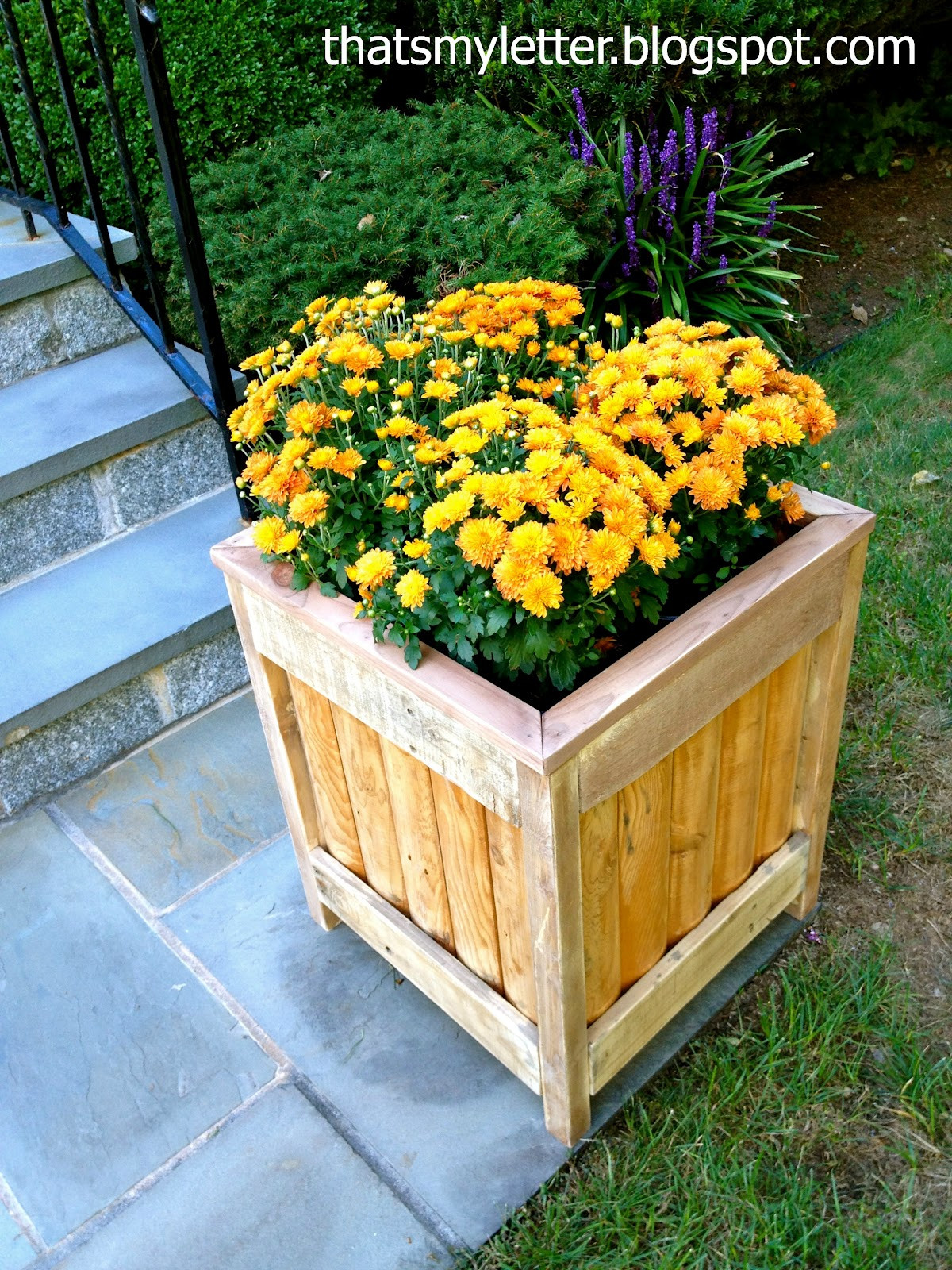 DIY Outdoor Planter Box
 That s My Letter DIY Outdoor Planter