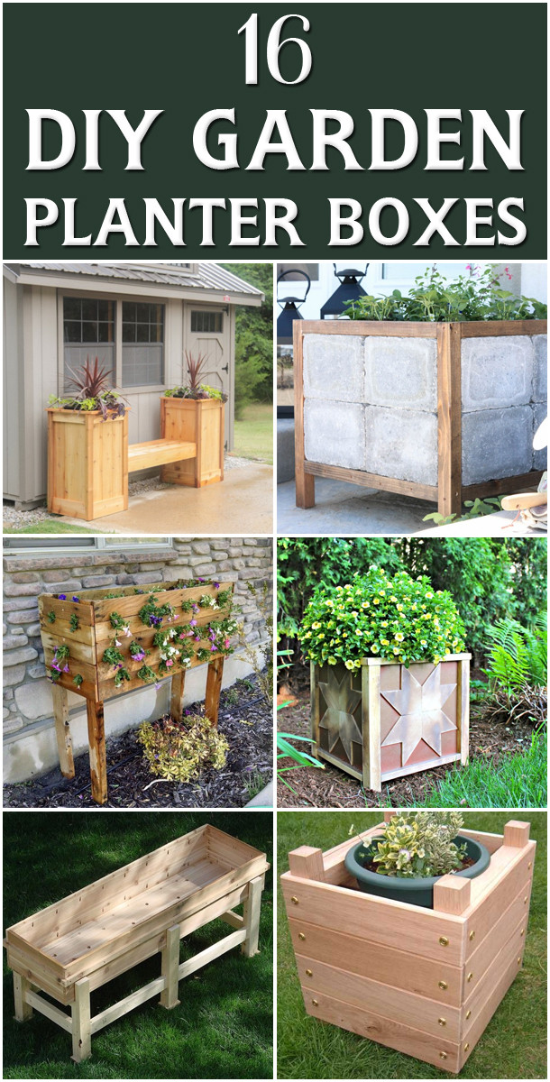 DIY Outdoor Planter Box
 16 Outstanding DIY Garden Planter Boxes