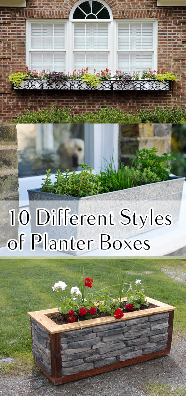 DIY Outdoor Planter Box
 10 Different Styles of Planter Boxes