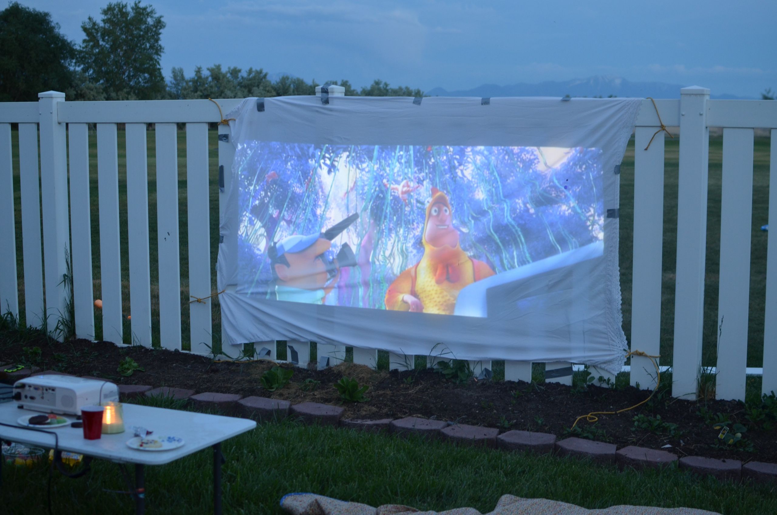 DIY Outdoor Projector
 DIY Portable Projector Screen with Epson Projector