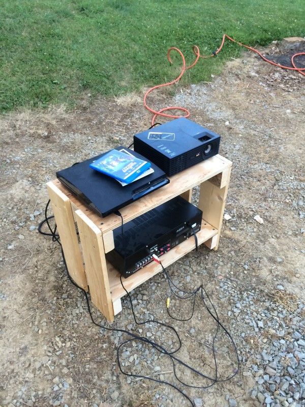DIY Outdoor Projector
 DIY Backyard Ideas LittleThings