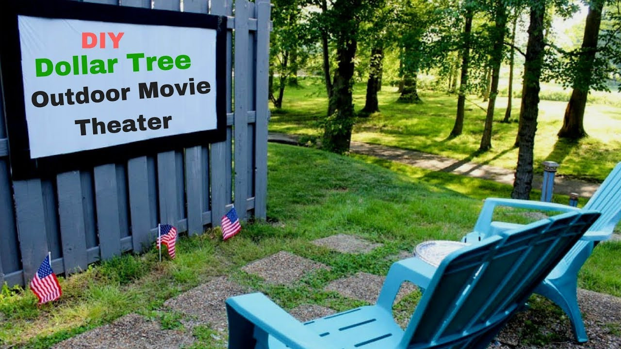 DIY Outdoor Projector
 Dollar Tree DIY Outdoor Movie Theater