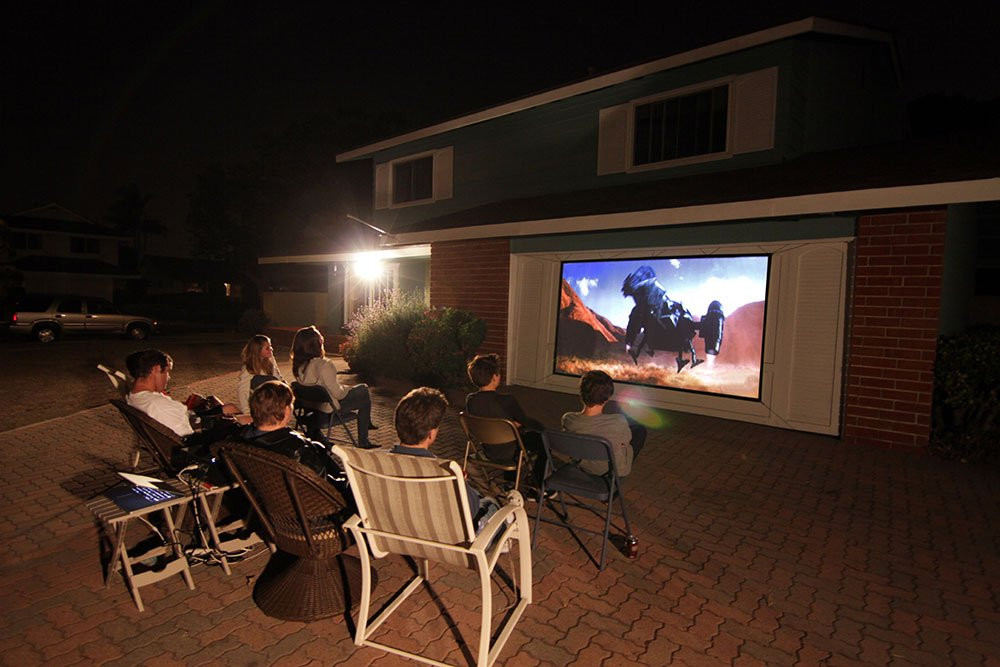 DIY Outdoor Projector
 Best Outdoor Projector Screen Watch Movies Outside