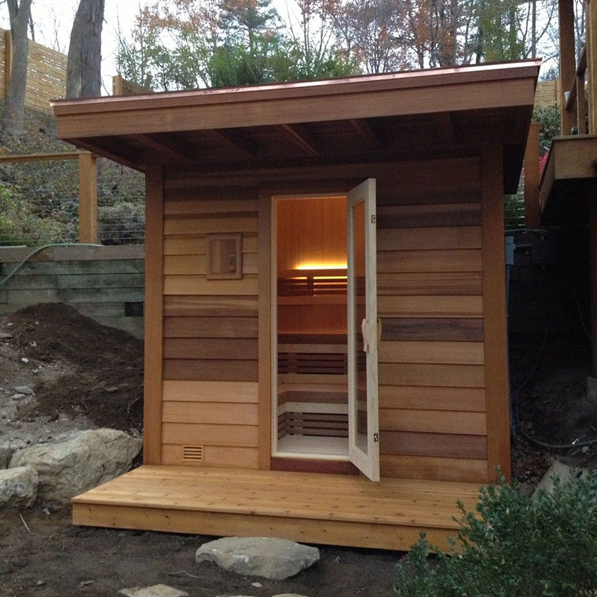 DIY Outdoor Sauna Plans
 Image result for outdoor sauna