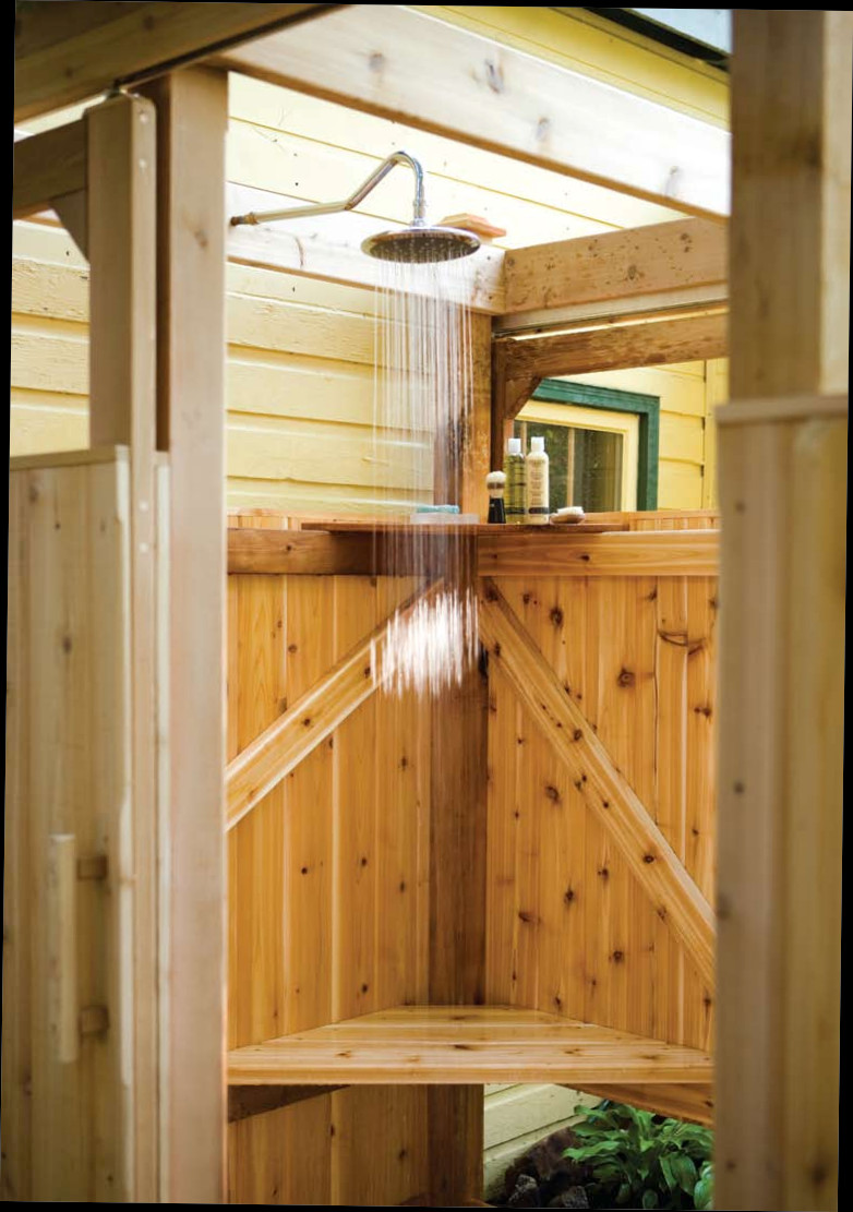 DIY Outdoor Shower Enclosure
 Dreaming of Summer DIY Outdoor Shower