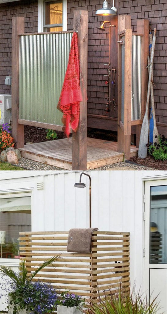 DIY Outdoor Shower Enclosure
 32 Beautiful & Easy DIY Outdoor Shower Ideas A Piece of