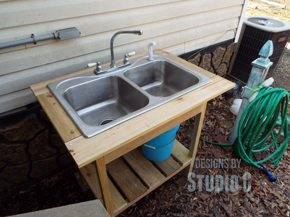DIY Outdoor Sink Powered By A Water Hose
 Install an Outdoor Sink Faucet