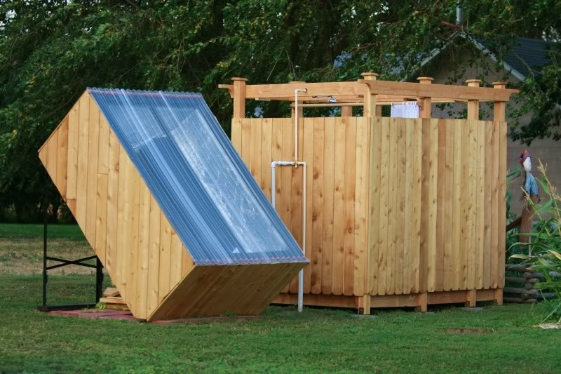 DIY Outdoor Solar Shower
 DIY Solar Outdoor Shower