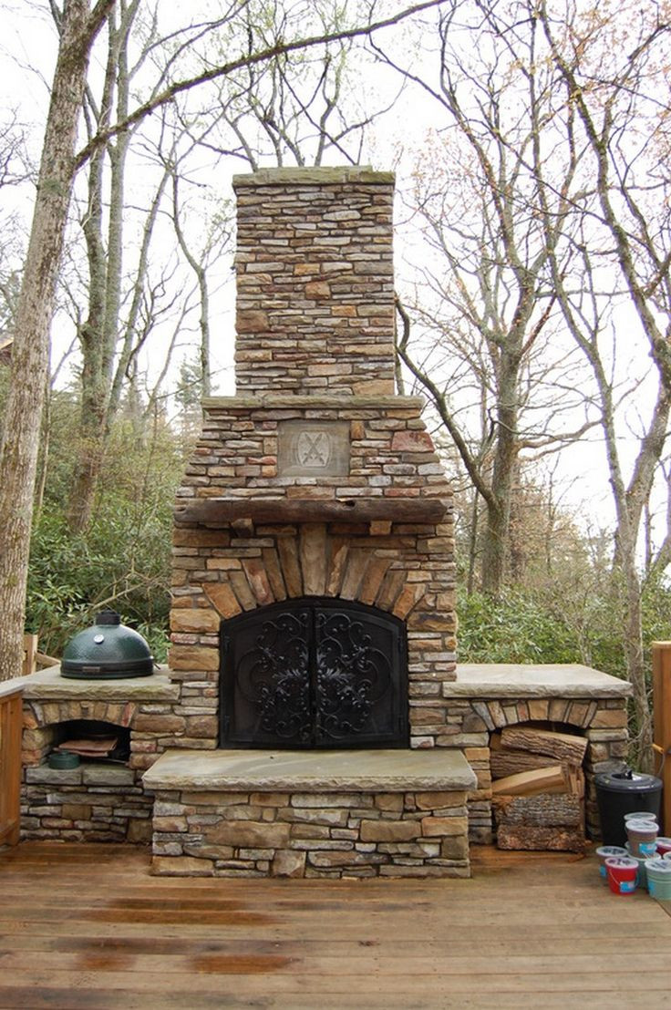 DIY Outdoor Stone Fireplace
 DIY Outdoor Fireplace DIY