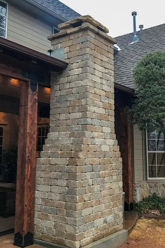 DIY Outdoor Stone Fireplace
 DIY Outdoor Fireplace Kit "Fremont" makes hardscaping