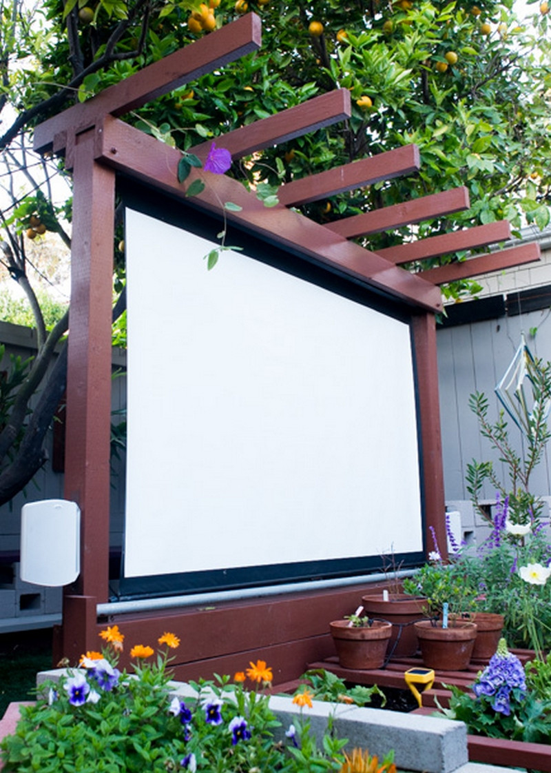 DIY Outdoor Theater
 Bring more entertainment to your backyard by building an