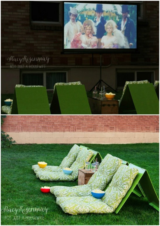 DIY Outdoor Theater
 80 Brilliant DIY Backyard Furniture Ideas That Will Give