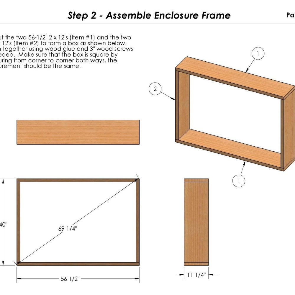 DIY Outdoor Tv Cabinet Plans
 Outdoor TV Cabinet with Double Doors Building Plan