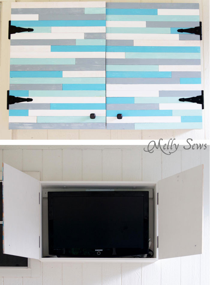 DIY Outdoor Tv
 Outdoor TV Cabinet DIY Melly Sews