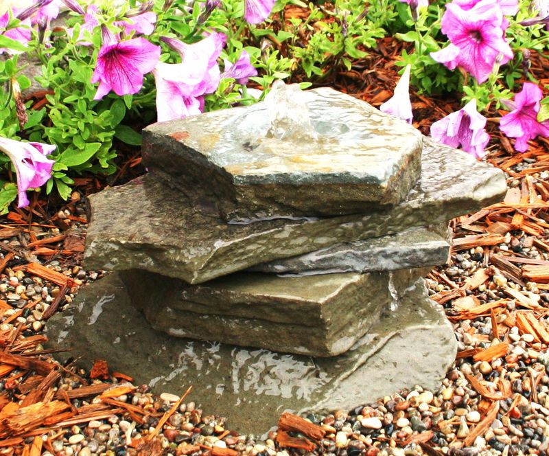 DIY Outdoor Water Fountain Kits
 Rocks Gardens Water Fountain