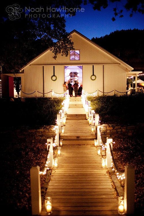 DIY Outdoor Wedding Lighting
 love this idea i want an outdoor reception with a tent