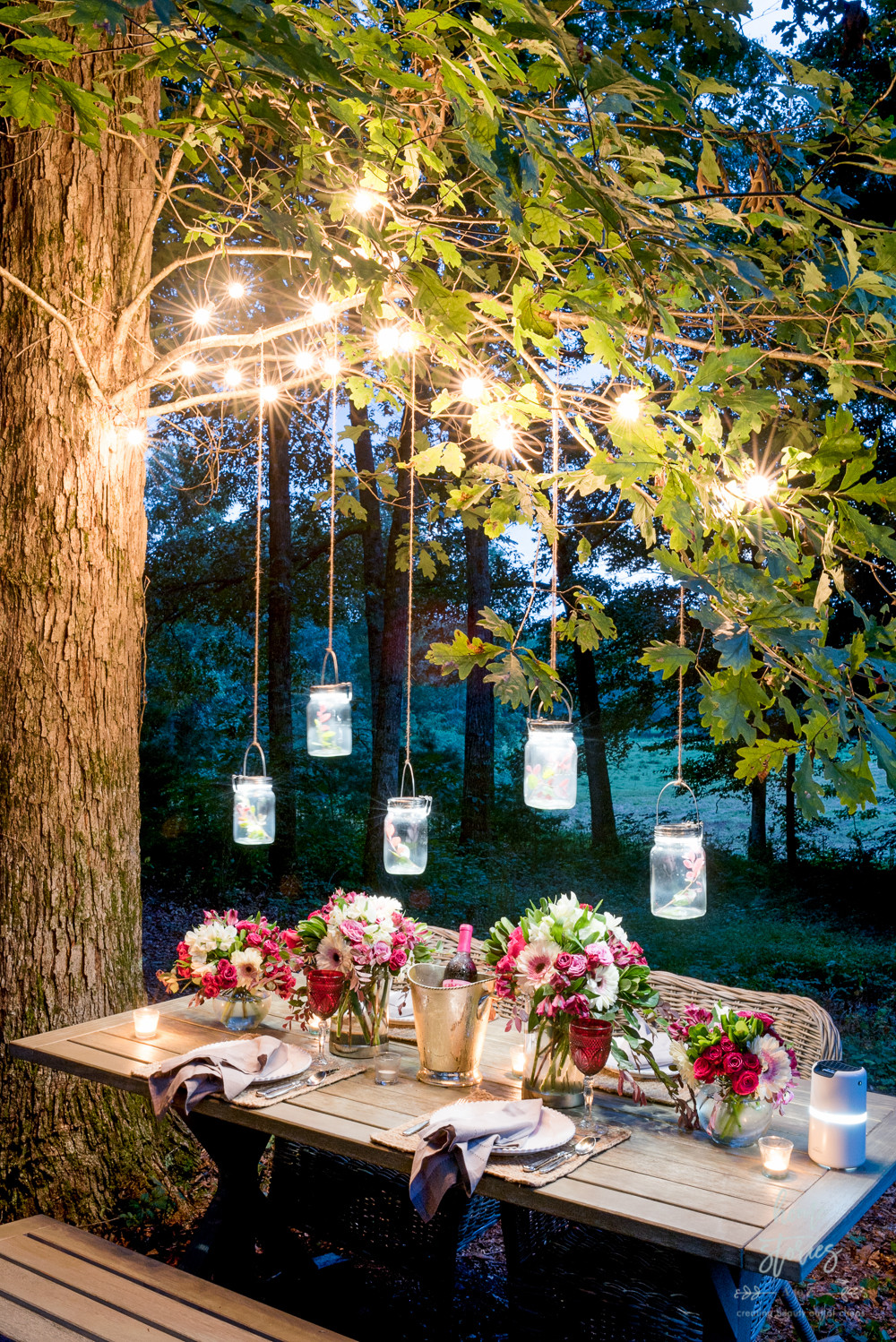 DIY Outdoor Wedding Lighting
 Outdoor Table Setting Tips Products to Help Create a