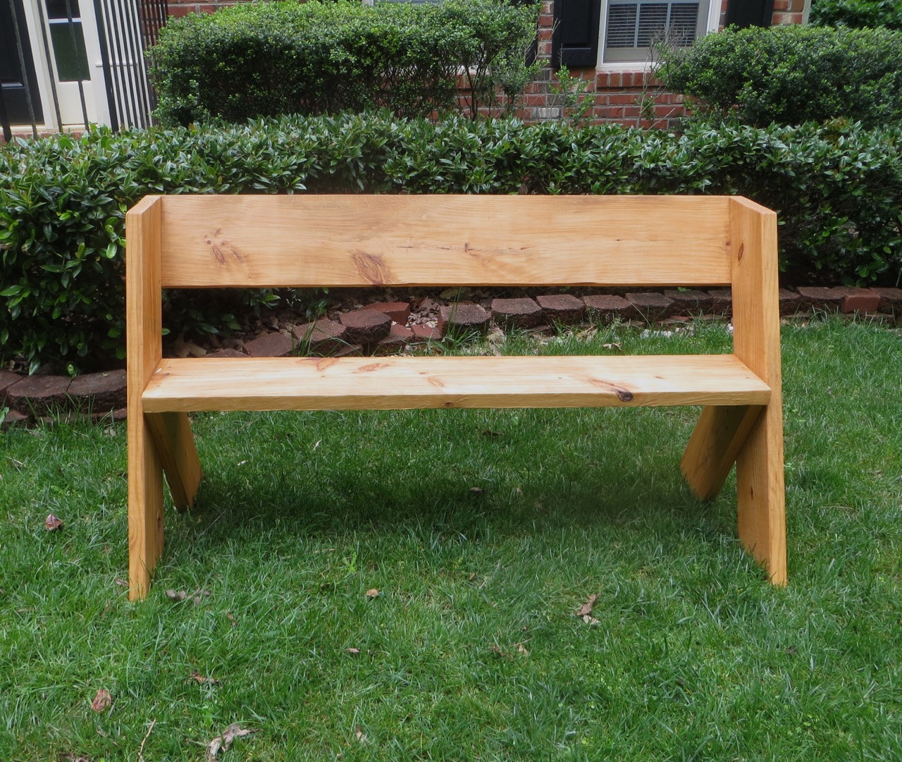 DIY Outdoor Wooden Benches
 The Project Lady DIY Tutorial – $16 Simple Outdoor Wood