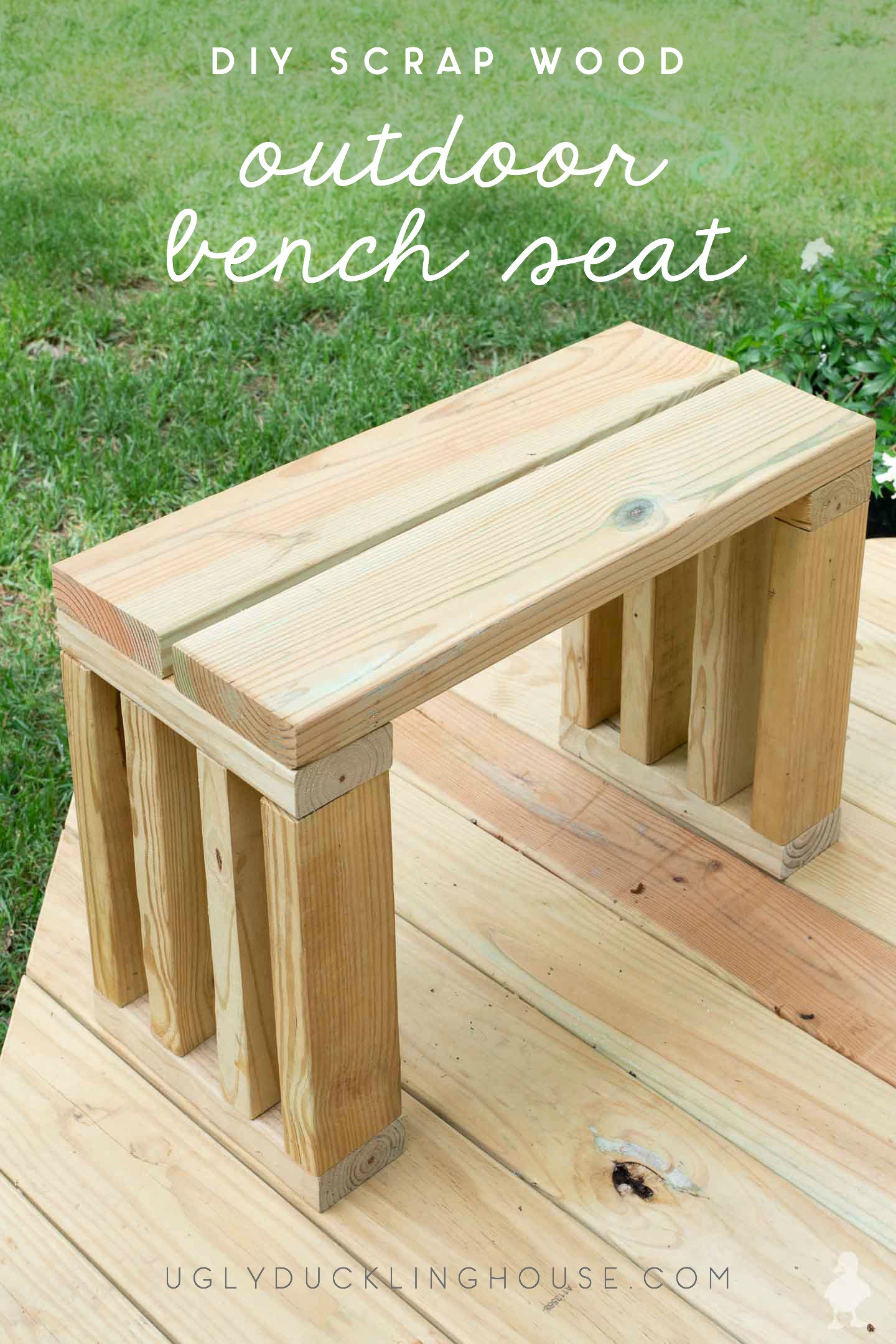 DIY Outdoor Wooden Benches
 Scrap Wood Outdoor Bench Seat