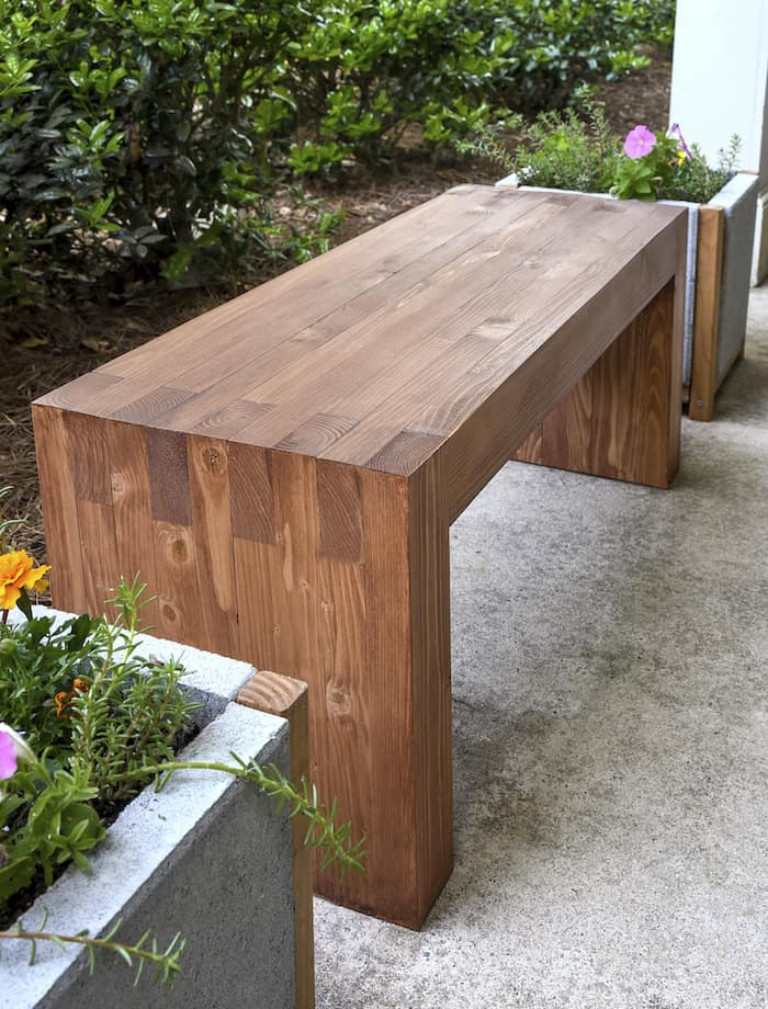 DIY Outdoor Wooden Benches
 DIY Outdoor Bench Inspired By Williams Sonoma So Easy