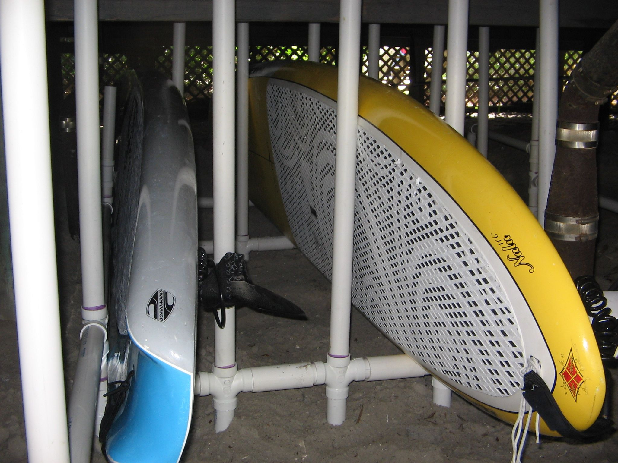 DIY Paddle Board Rack
 Stand Up Paddle Board storage for under a condo Keeps