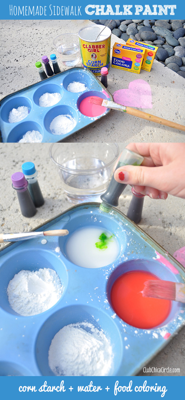 DIY Paint For Kids
 How to Make Sidewalk Chalk Paint