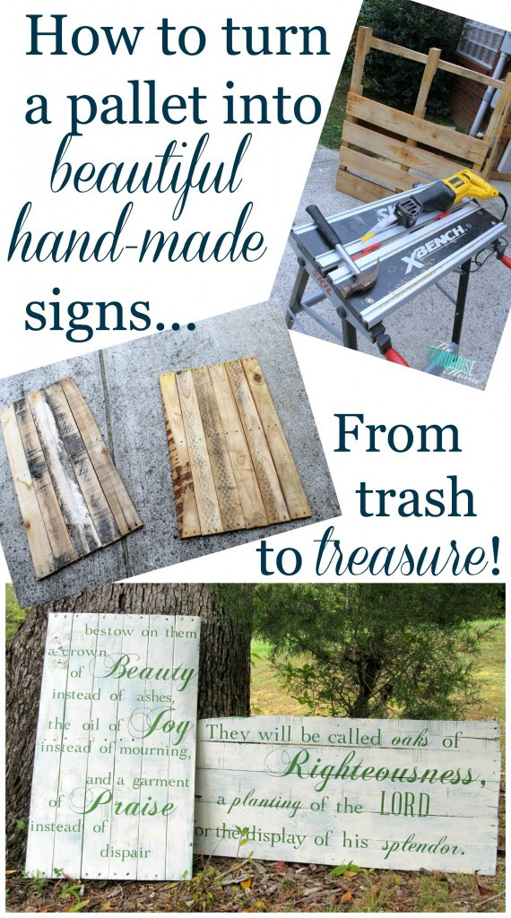 DIY Painted Wooden Signs
 DIY Hand Painted Pallet Signs