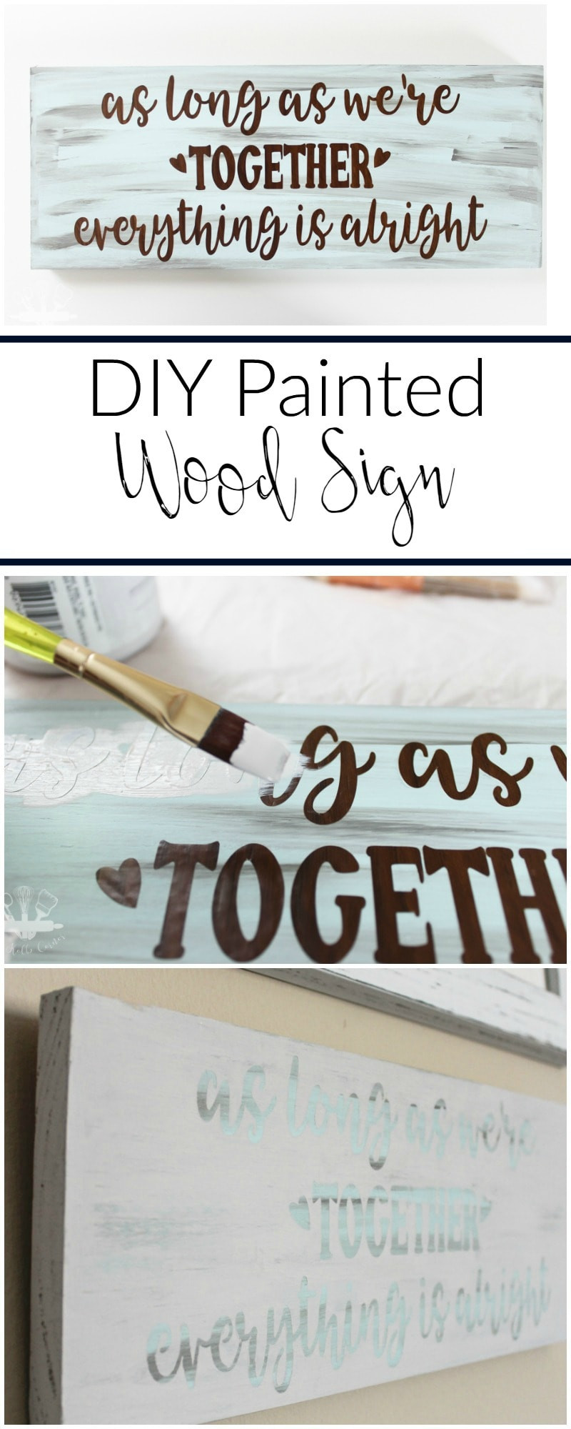 DIY Painted Wooden Signs
 DIY Painted Wood Sign