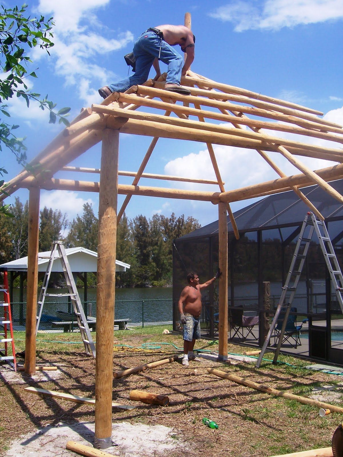 DIY Palapa Plans
 12x12 Foot Tiki Hut With Deck