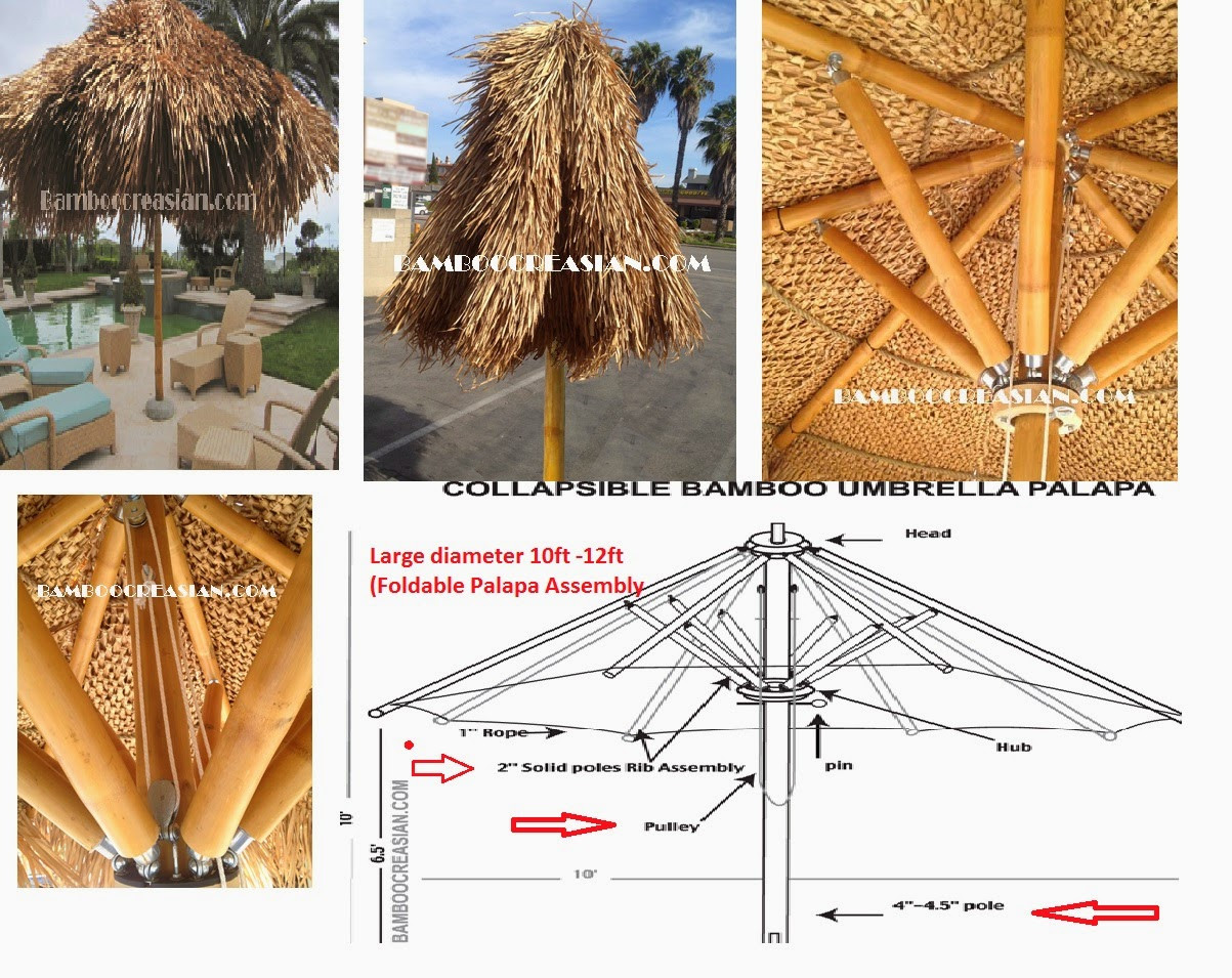 DIY Palapa Plans
 Quality Bamboo and Asian Thatch Make palapa tiki huts