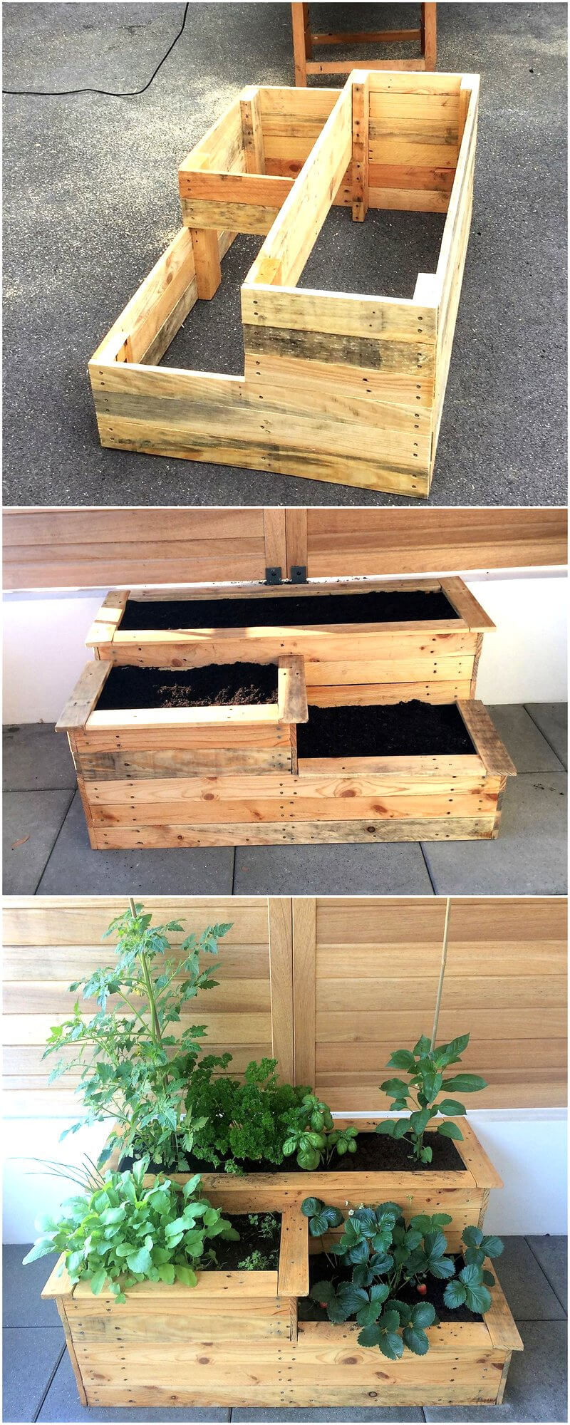DIY Pallet Planter Box
 Repurposing Plans for Shipping Wood Pallets