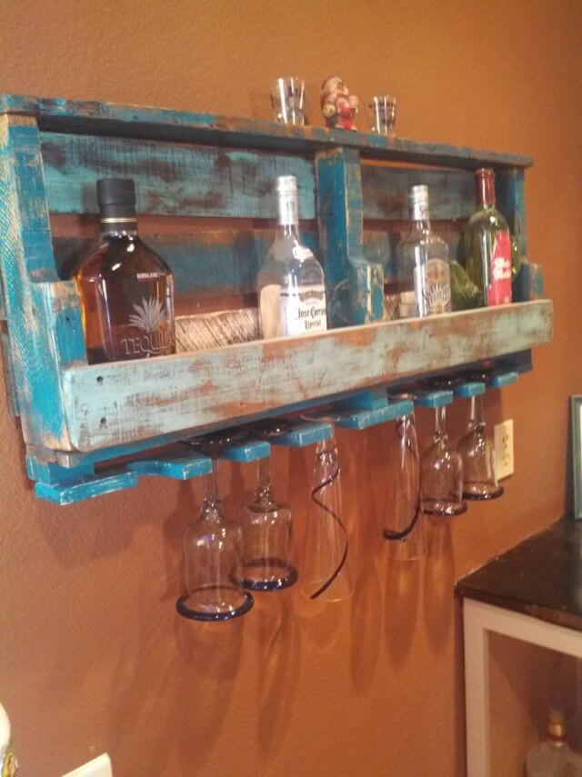 DIY Pallet Wine Rack
 DIY Old Pallet Wine Rack